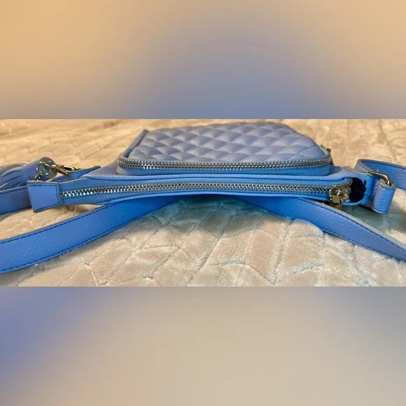 Steve Madden Blue Quilted Crossbody Bag - Picture 9 of 10